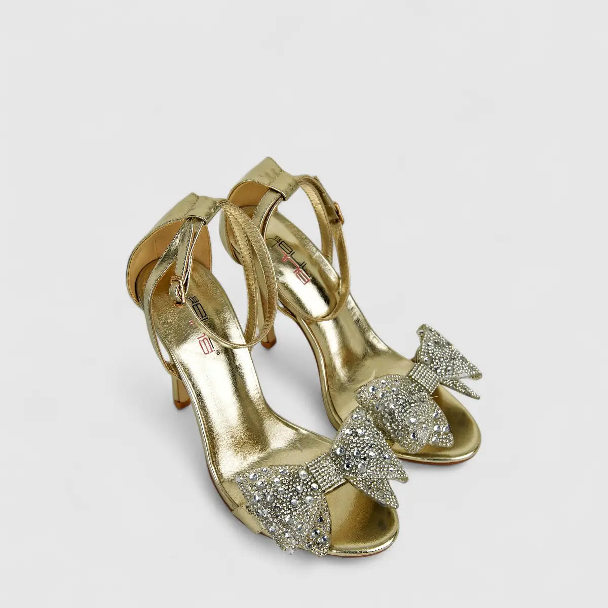 Bulbul Ladies Evening Heel Sandal LU019 Gold