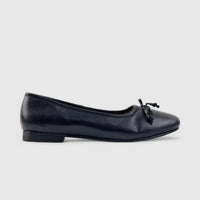 Hush Puppies Naomi Leather Pump Black 01406 HL251 Pumps | familyshoecentre