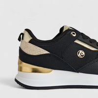 PC Ladies Casual Sneaker PCL10811 Black Gold PC288