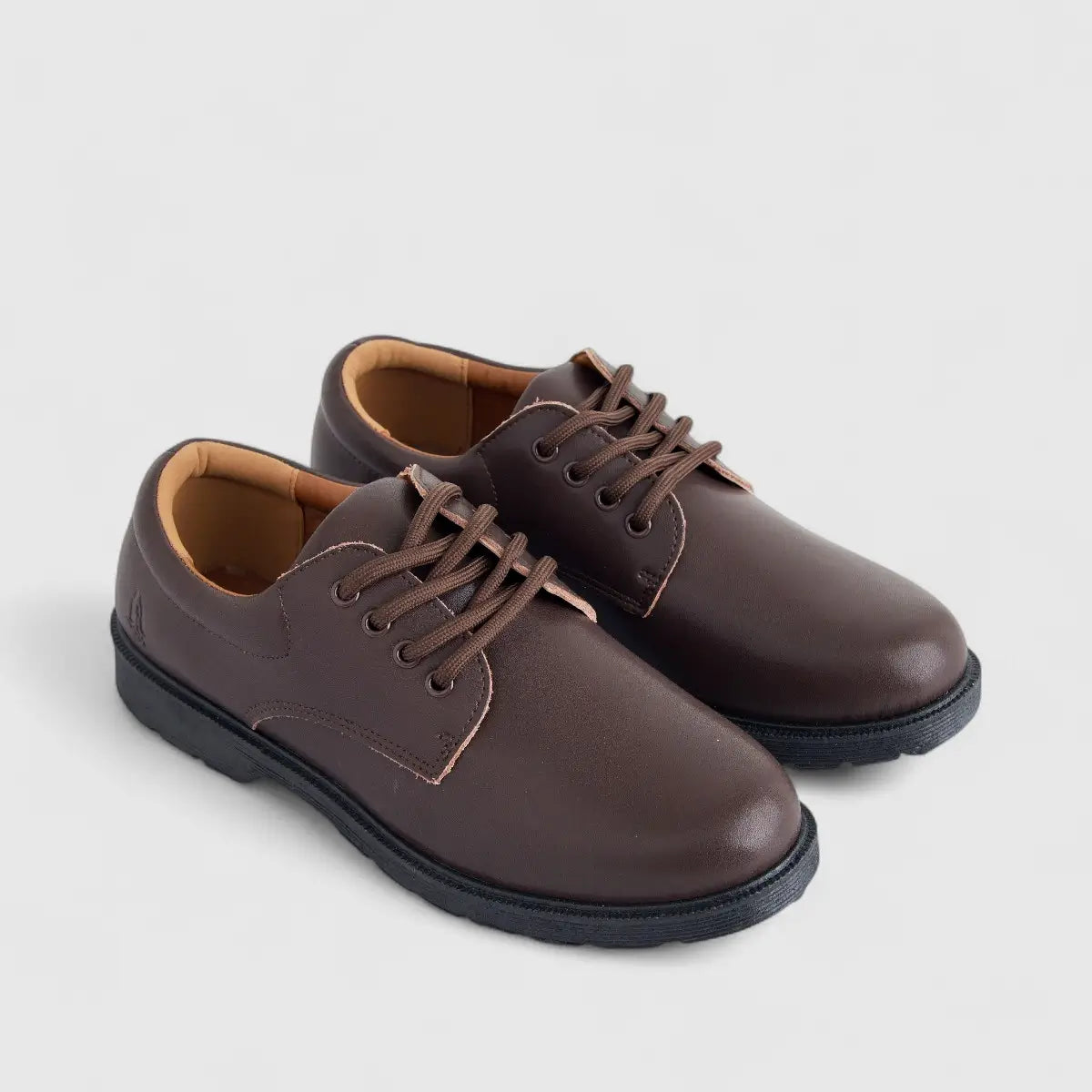 Curtis Youths And Men's (UK2 TO UK12) Lace Up School Shoe HPM00698 Brown HK4