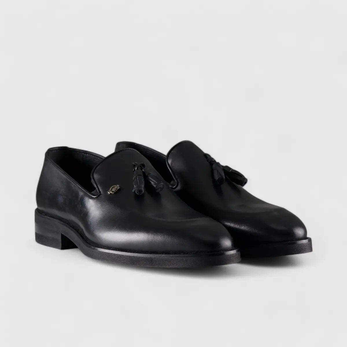 Crockett and Jones Giuseppe Black Loafers | familyshoecentre