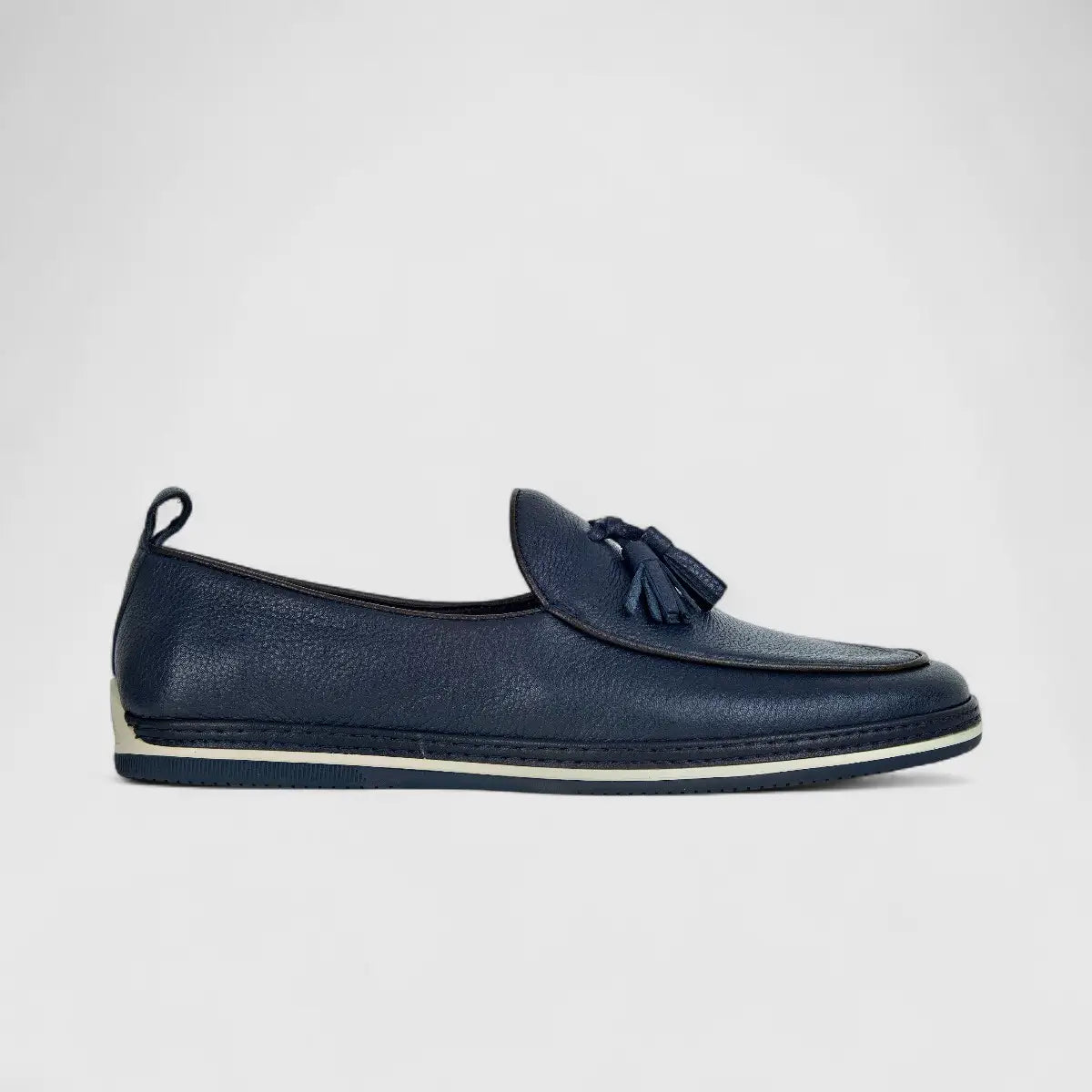 Formales Men's Leather Loafer FM2025-811 Navy FK15
