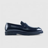 Enrico Cavalli Chunky Sole Dress Loafers 6975 Black Loafers | familyshoecentre