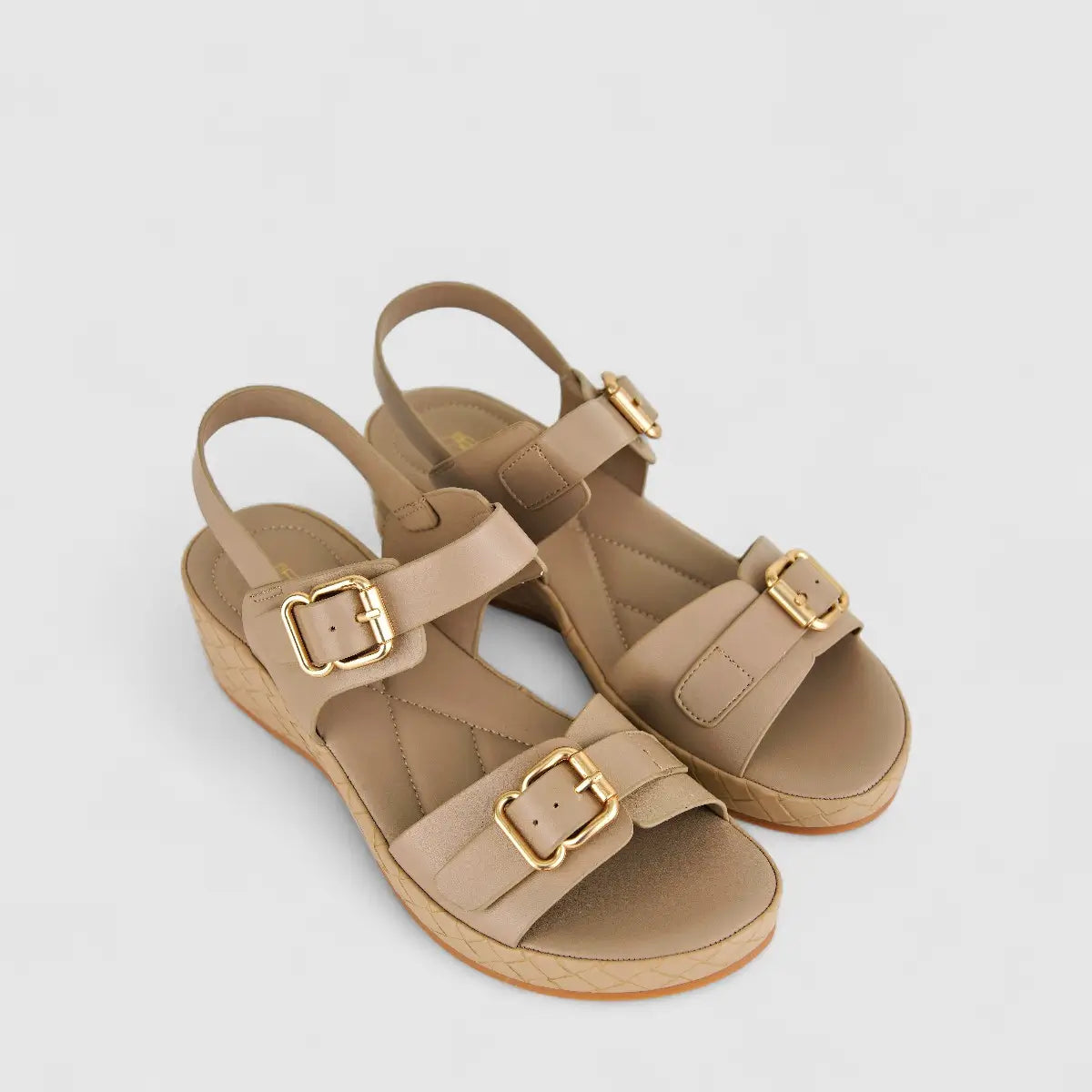 Bulbul Ladies Comfort Sandal HAR050 Beige