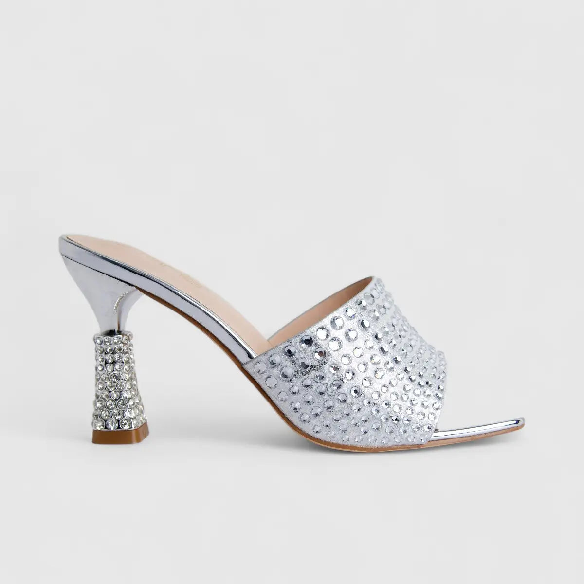 Bulbul Ladies Evening Sandal Silver HAR065