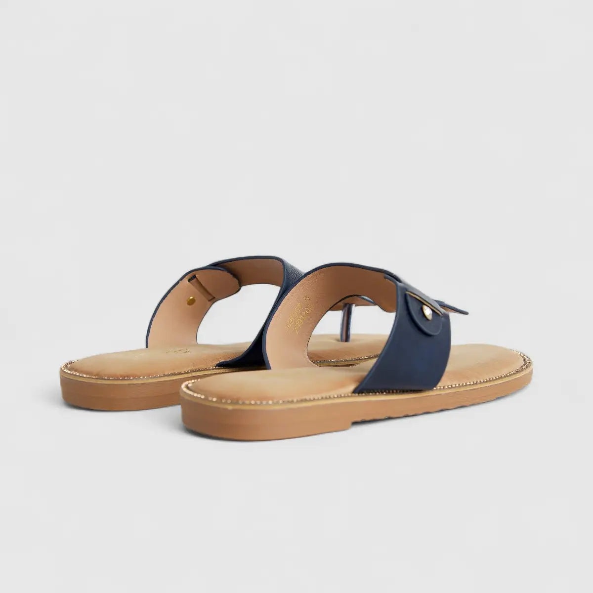 Bulbul Ladies Comfort Sandal Navy HAR057