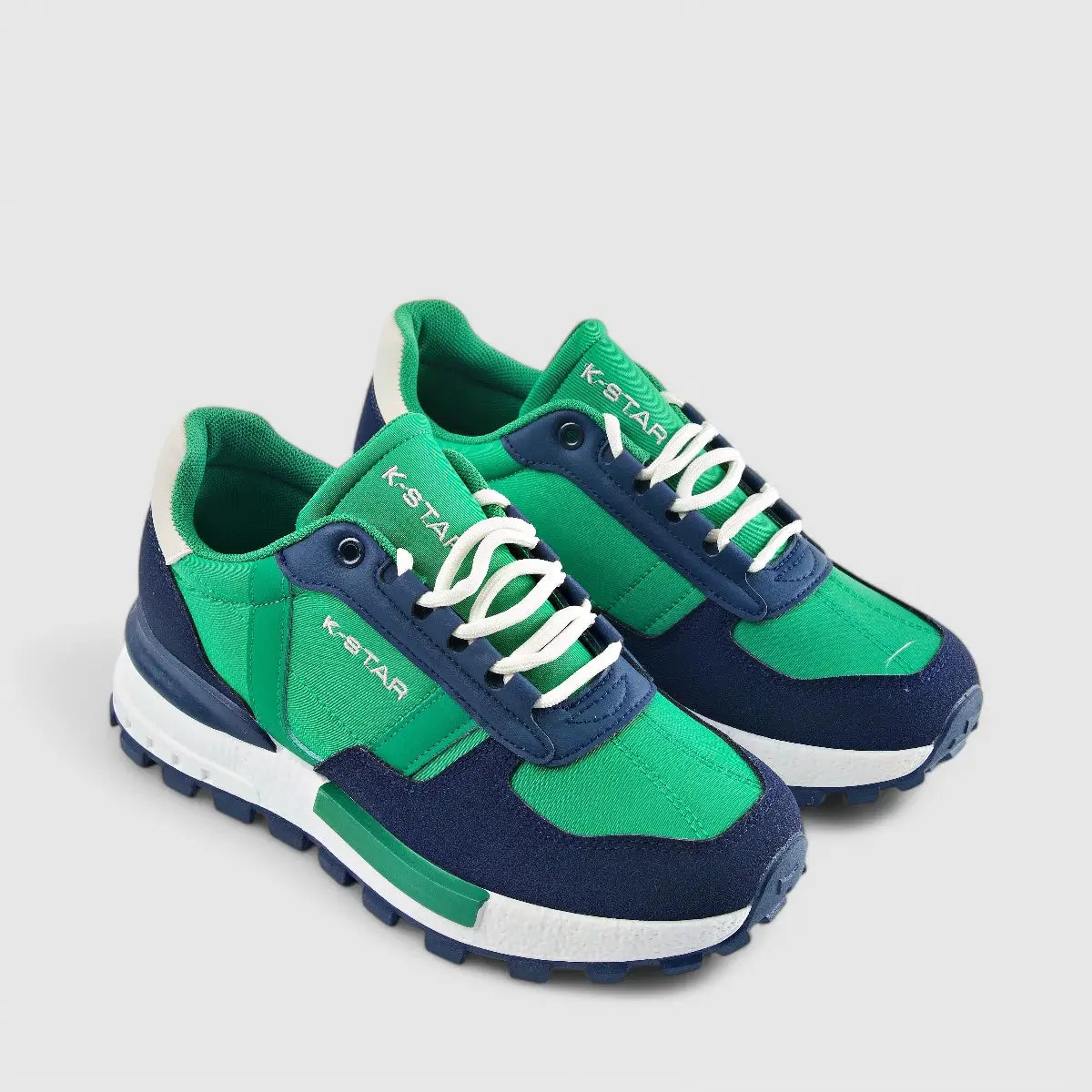K7 Watch Sneaker Green/Navy 7041 K10 Sneakers | familyshoecentre
