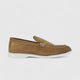 Bulletti Leather Nubuck Slip On Loro Beige Loafers | familyshoecentre