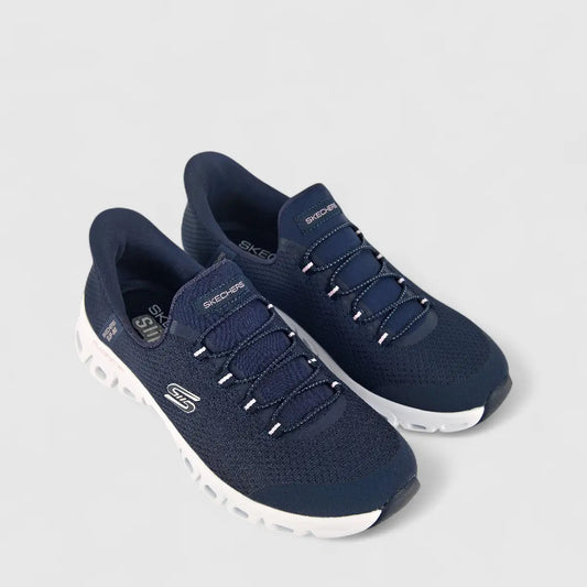 Skechers Ladies Comfort Slip in Sneaker Glide Step 104547 Navy SW72