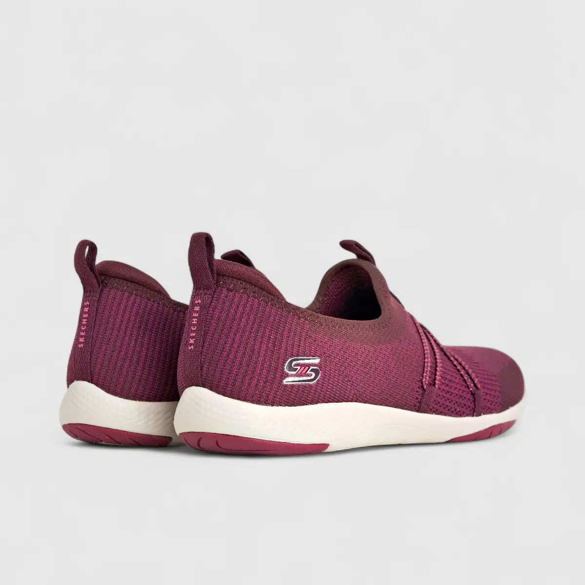 Skechers Ladies Comfort Slip On Lolow 104128 Purple SW83