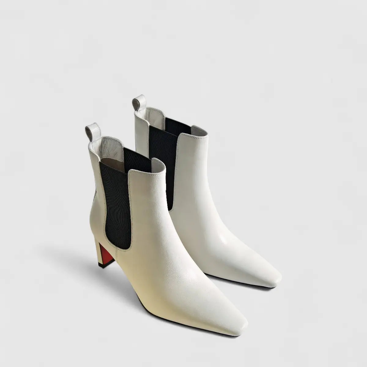 Bulbul Leather Ankle Boot White LAR6026 Boots | familyshoecentre