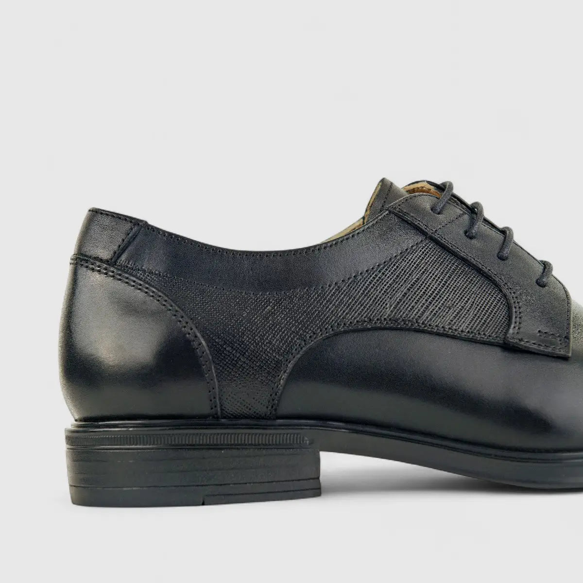 Babucci Men's Leather Lace Up K1834-C18A BAB006 Black