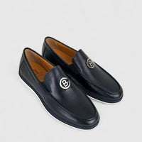 Formales Mens Leather Loafer FM2025-807 Black FK29