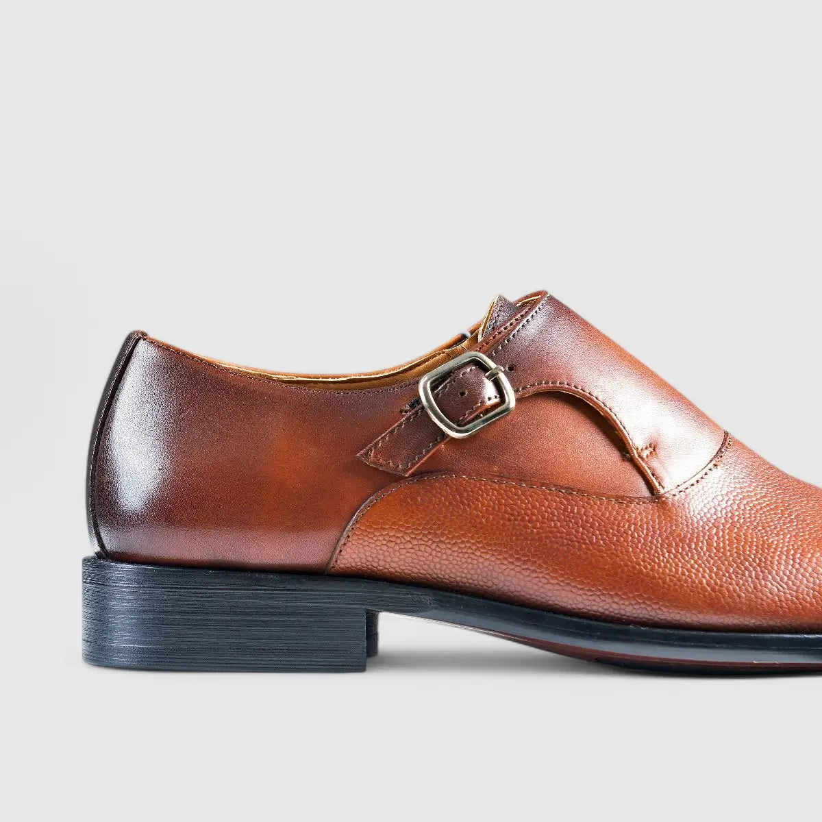Fabino Dress Single Monk Strap Tan M3220049 Slip-ons | familyshoecentre