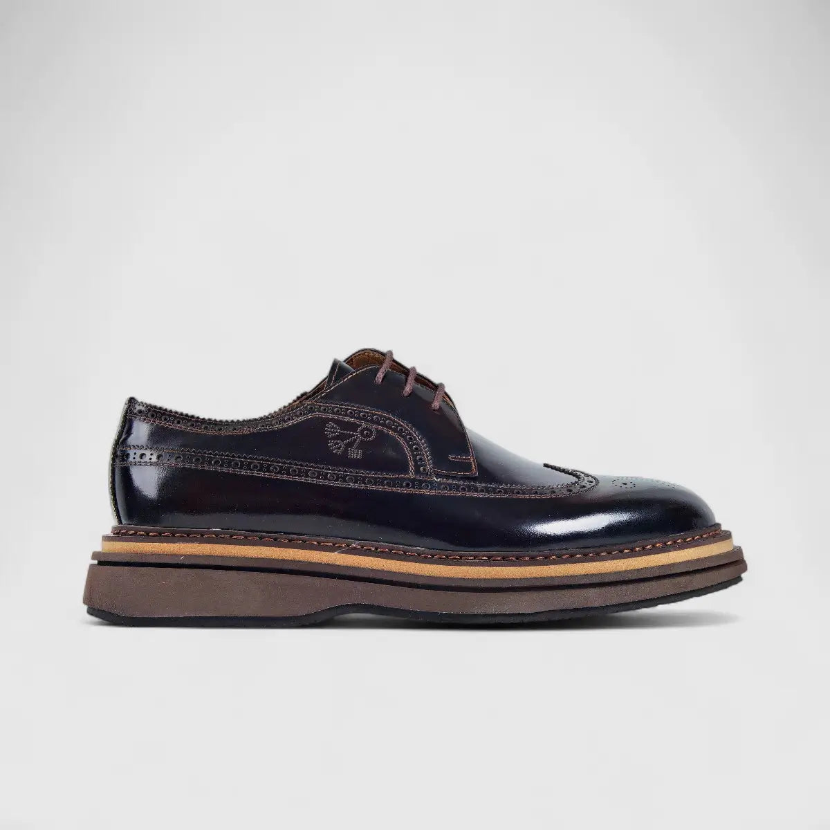 Bulletti Chunky Sole Oxfords Brown 124-30 BC24 Oxfords | familyshoecentre