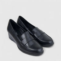 Hush Puppies Soft Style Ladies Comfort Wedge Pump Wallace SSL01618 Black SS336