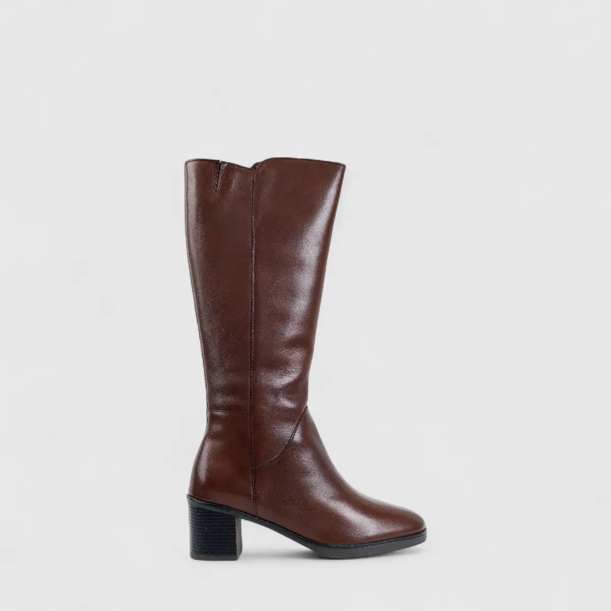 Hush Puppies Sloane Leather Boot Brown 01413 DB31 Boots | familyshoecentre