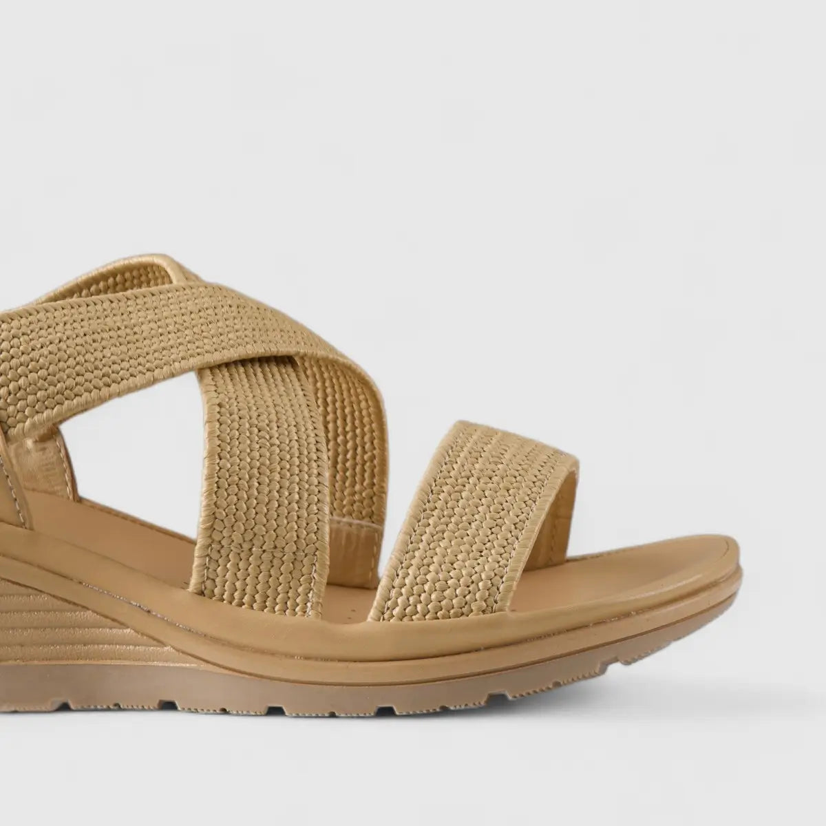 Soft Style Portia Wheat Tan 01486 Wedges | familyshoecentre