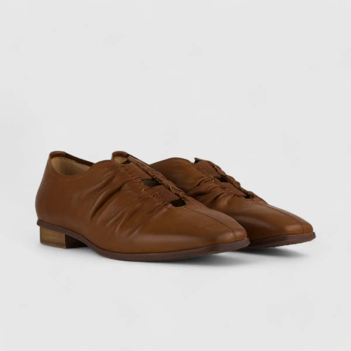 Morbido Comfort Leather Pump Brown HDS5-2 Pumps | familyshoecentre