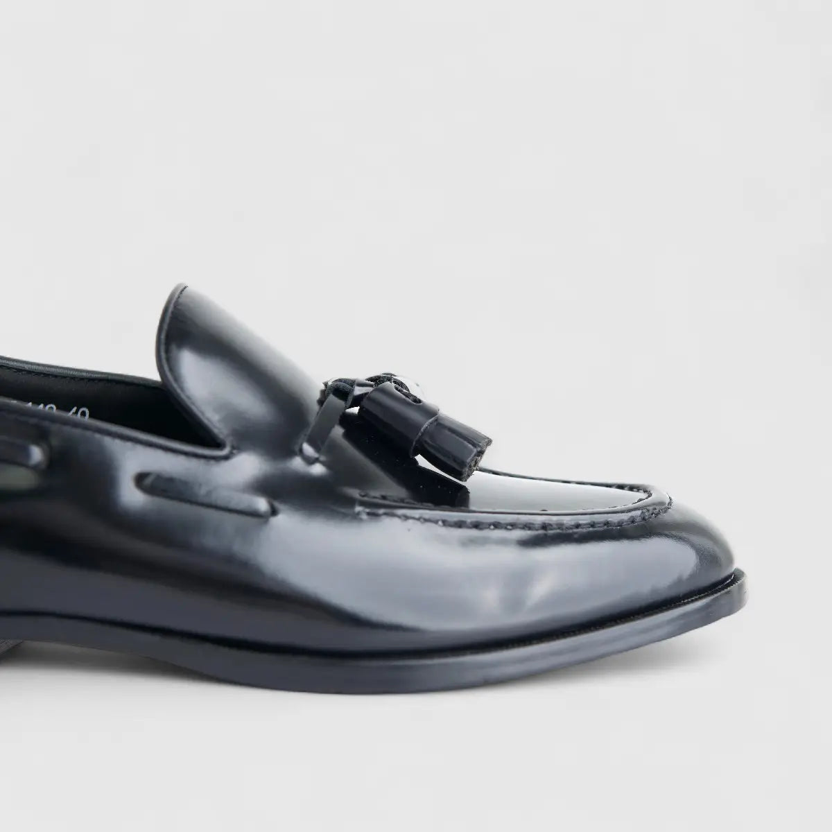 Formales Men's Leather Slip On AA227-1 Black EL140