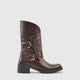 Sofia Mare Leather Boot Brown 11782 Boots | familyshoecentre