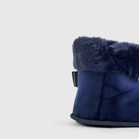Hush Puppies Casa Slippers Navy 01169 HL250 Slides | familyshoecentre