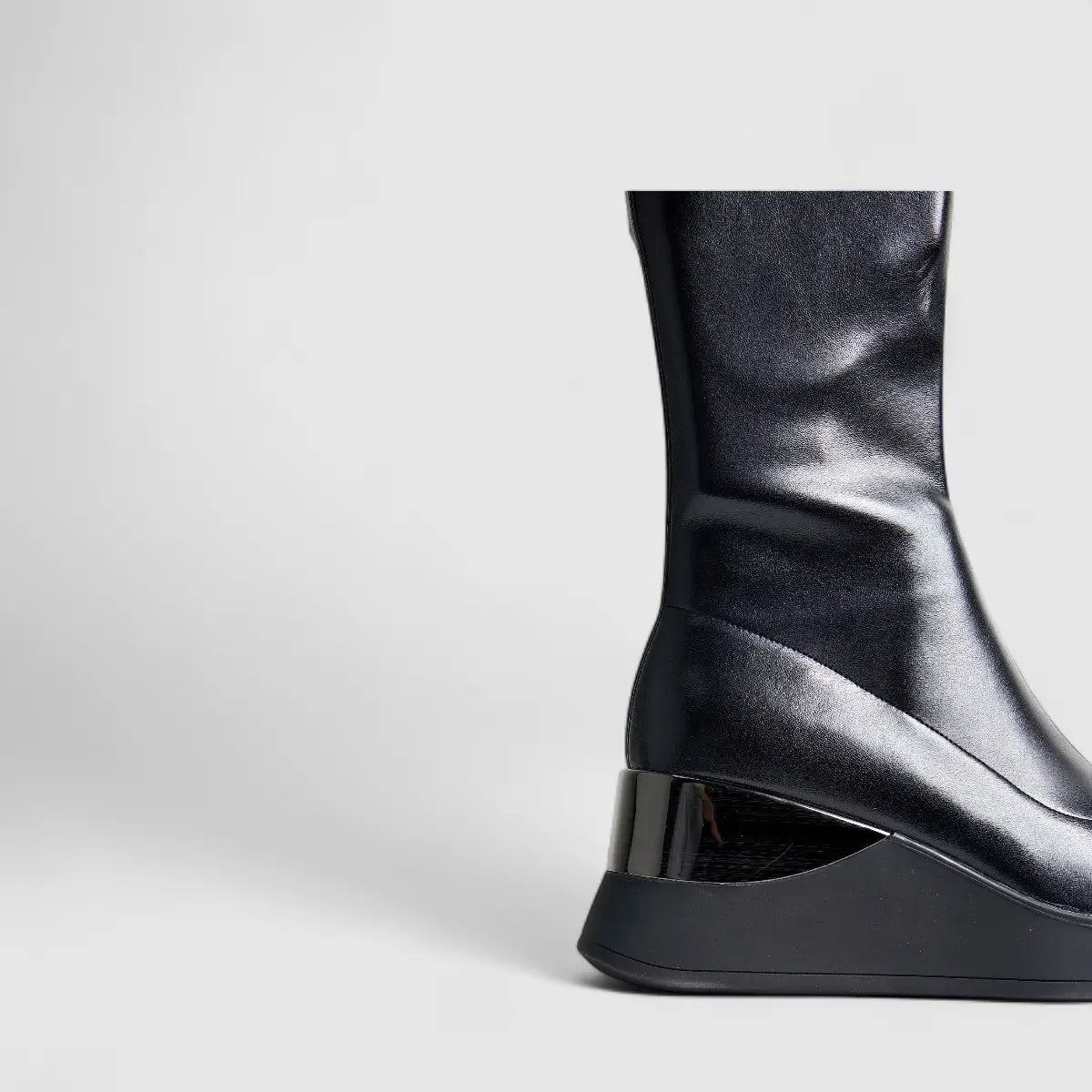 Bulbul Long Boot Black Boots | familyshoecentre