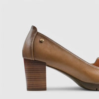 PC Dress Heel Court Shoe Beige 10623 Heels | familyshoecentre