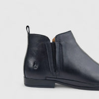 Hush Puppies Ladies Leather Ankle Boot Coraline 2 HPL01494 Black DB33