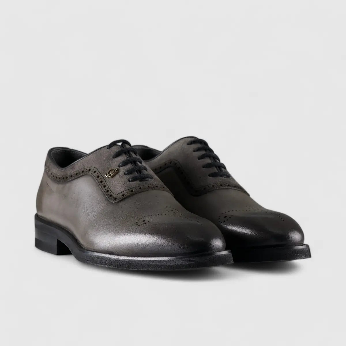 Crockett and Jones Amadeo Grey Oxfords | familyshoecentre
