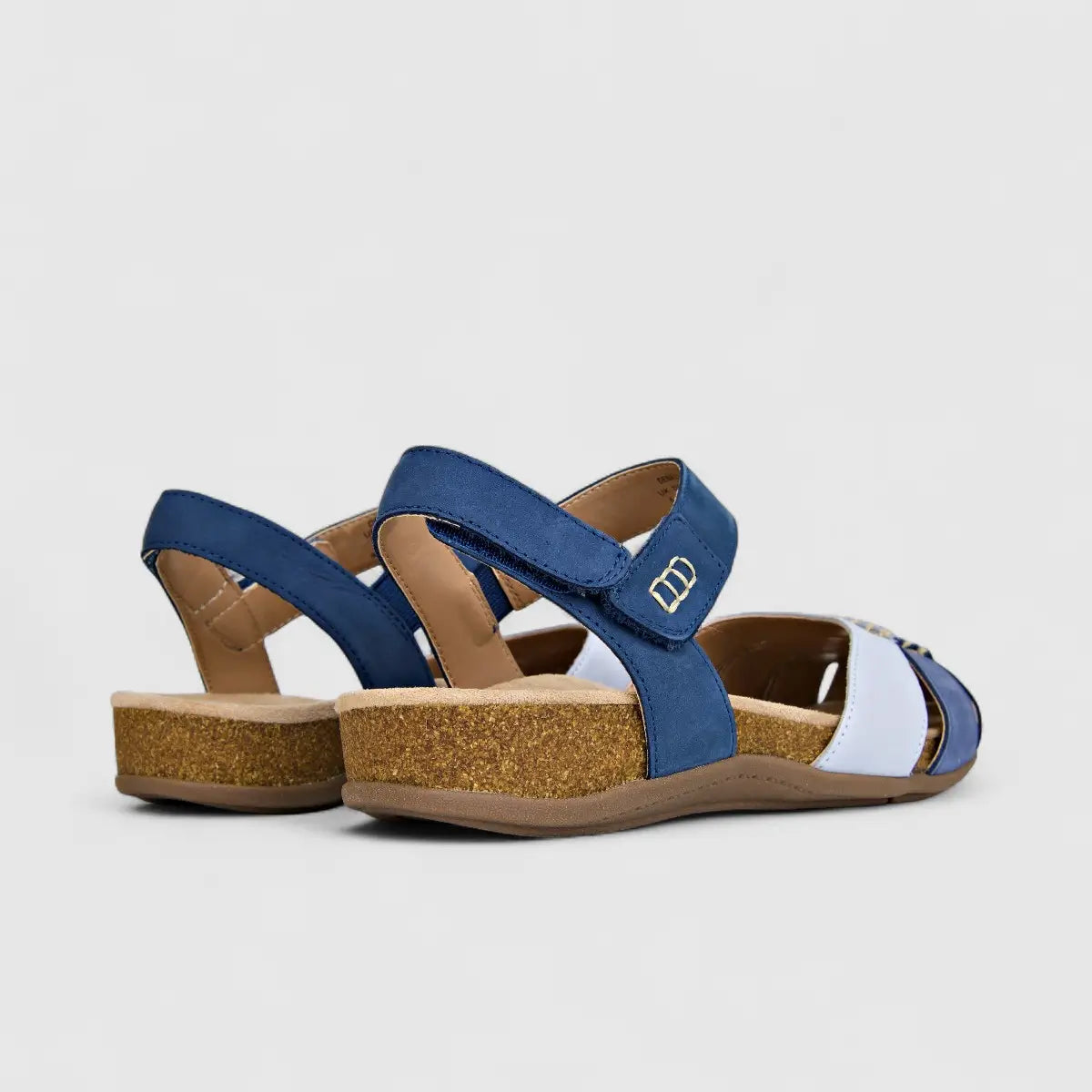 Hotter Ladies Comfort Fisherman Sandal Denali Blue Multi HT81