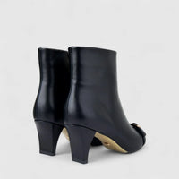 Bulbul Ladies Low Heel Ankle Boot Black CAR26-9