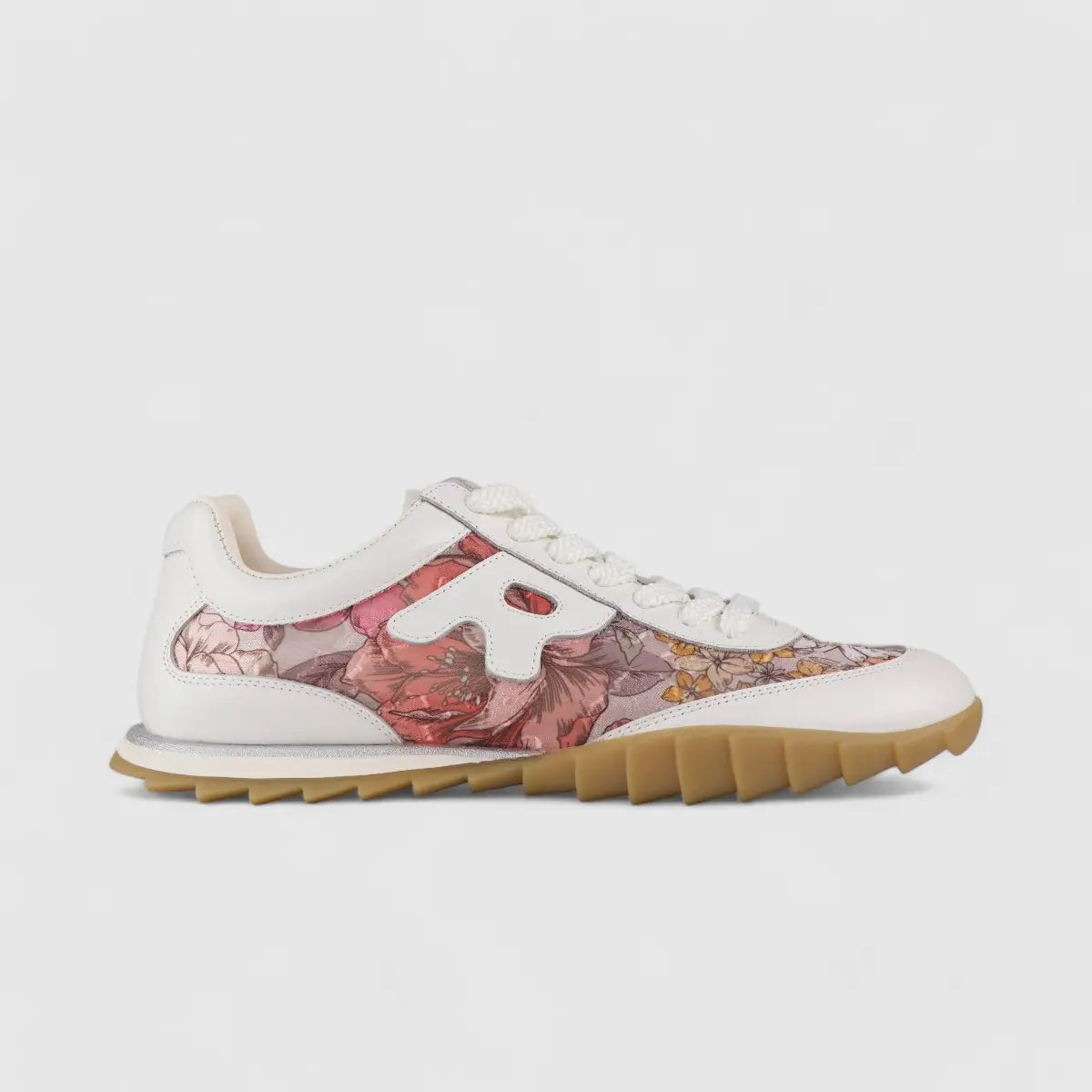 Morbido Ladies Leather Statement Sneakers White 1236-1 Sneakers | familyshoecentre