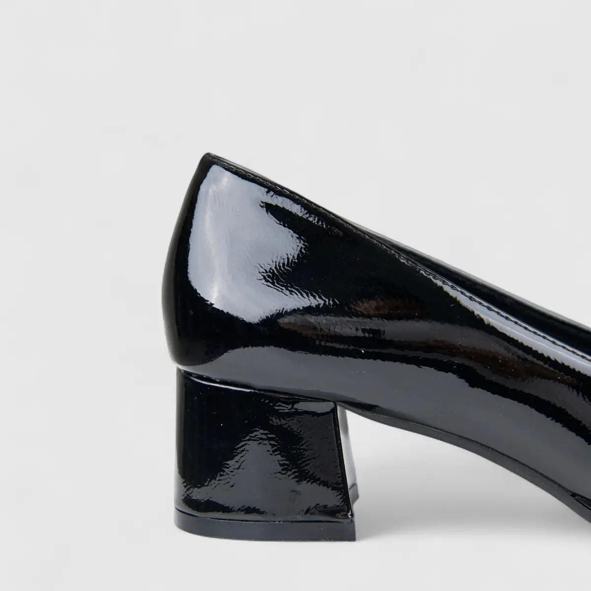 PC  Ladies Dress Court With Block Heel PCL10935 Black PC369