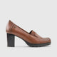 Soft Style By Hush Puppies Roma Tan 01510 Heels | familyshoecentre