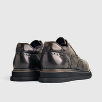 Formales Unisex (UK3 TO UK13) Chunky Sole Lace Up Brouge FM24326-1 Olive FK3