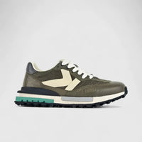 Babucci Men's Leather Sneaker K030116B BAB033 Olive