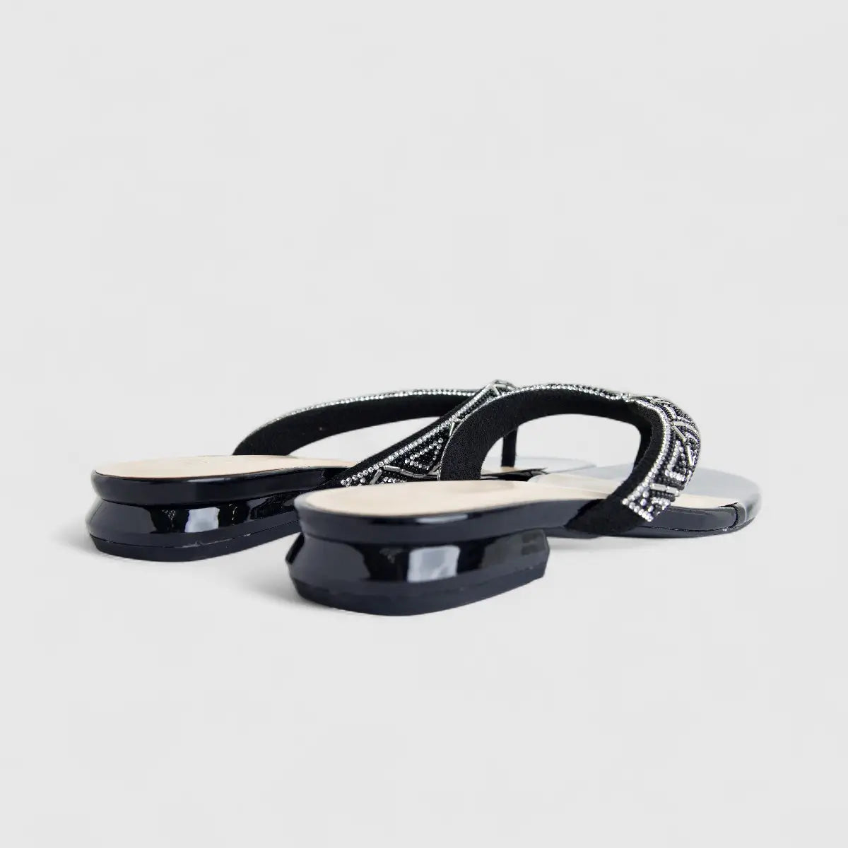 Bulbul Ladies Evening Sandal Black HAR060