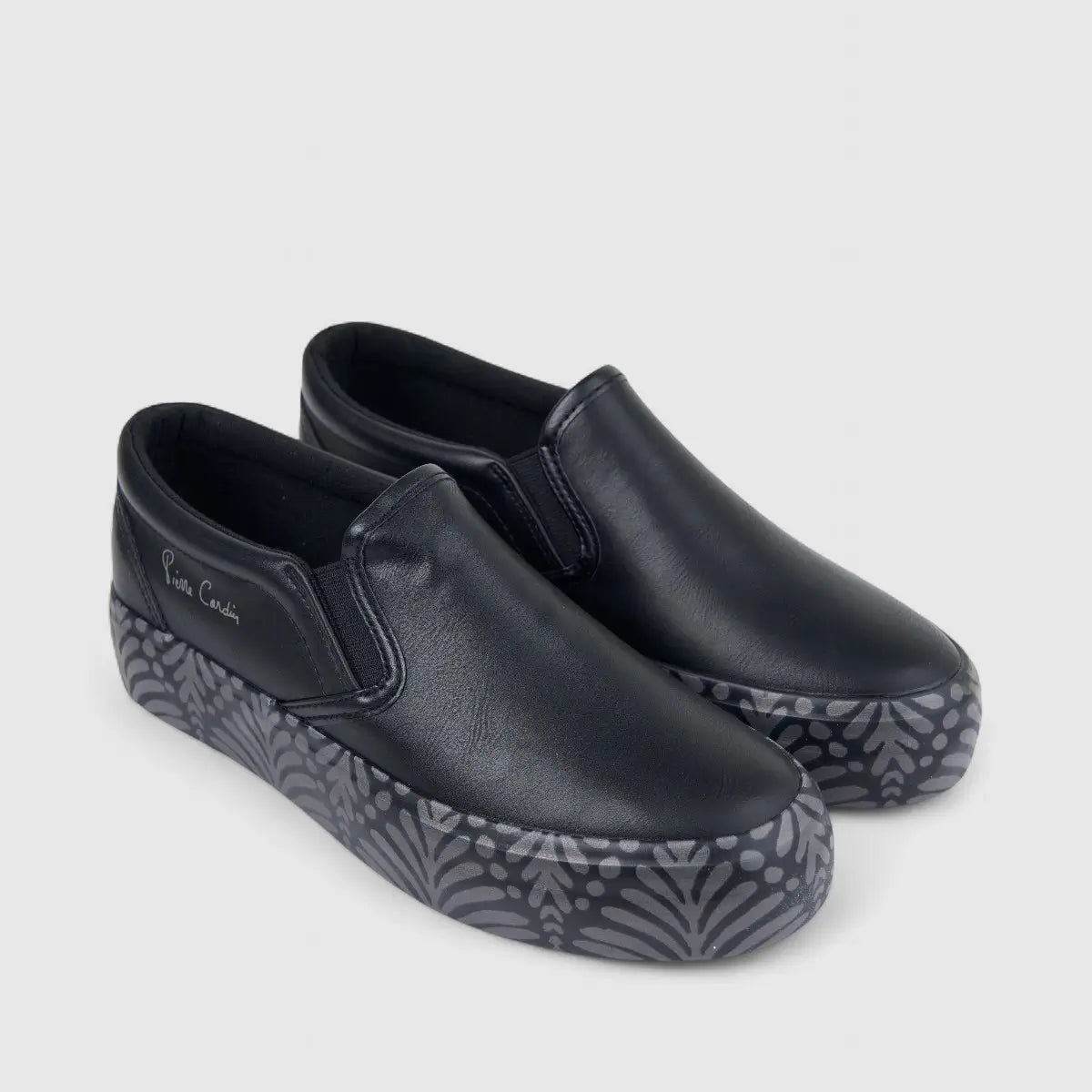 PC ladies Casual Slip On Sneaker PCL10930 Black/Grey PC359