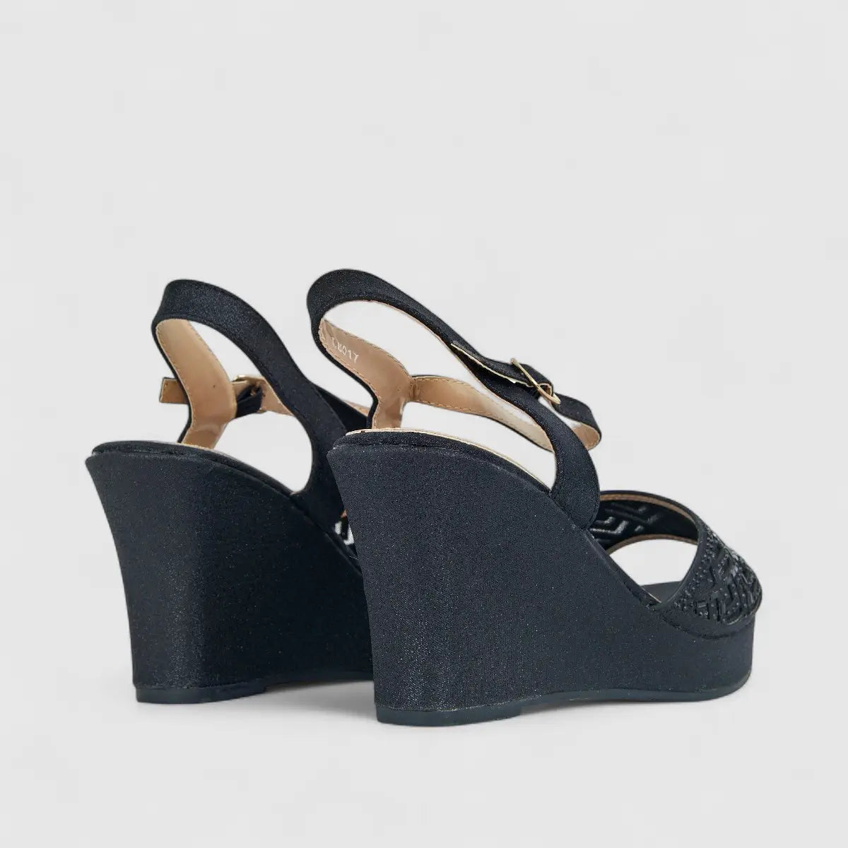 Bulbul Ladies Evening Wedge LU017 Black