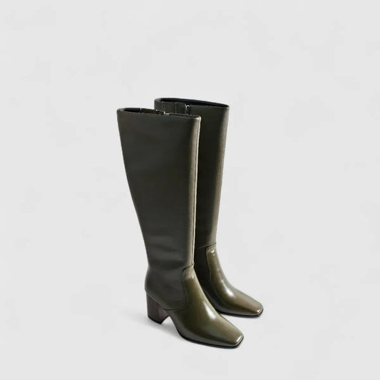 Bulbul Leather Long Boot Black LAR6010