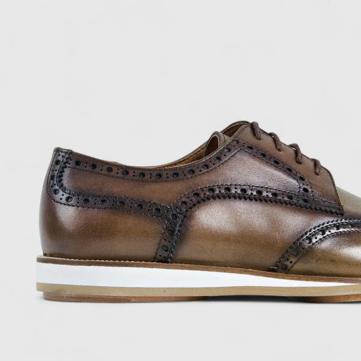 Bulletti Leather Brouge Oxfords Walnut 24-434 BC1