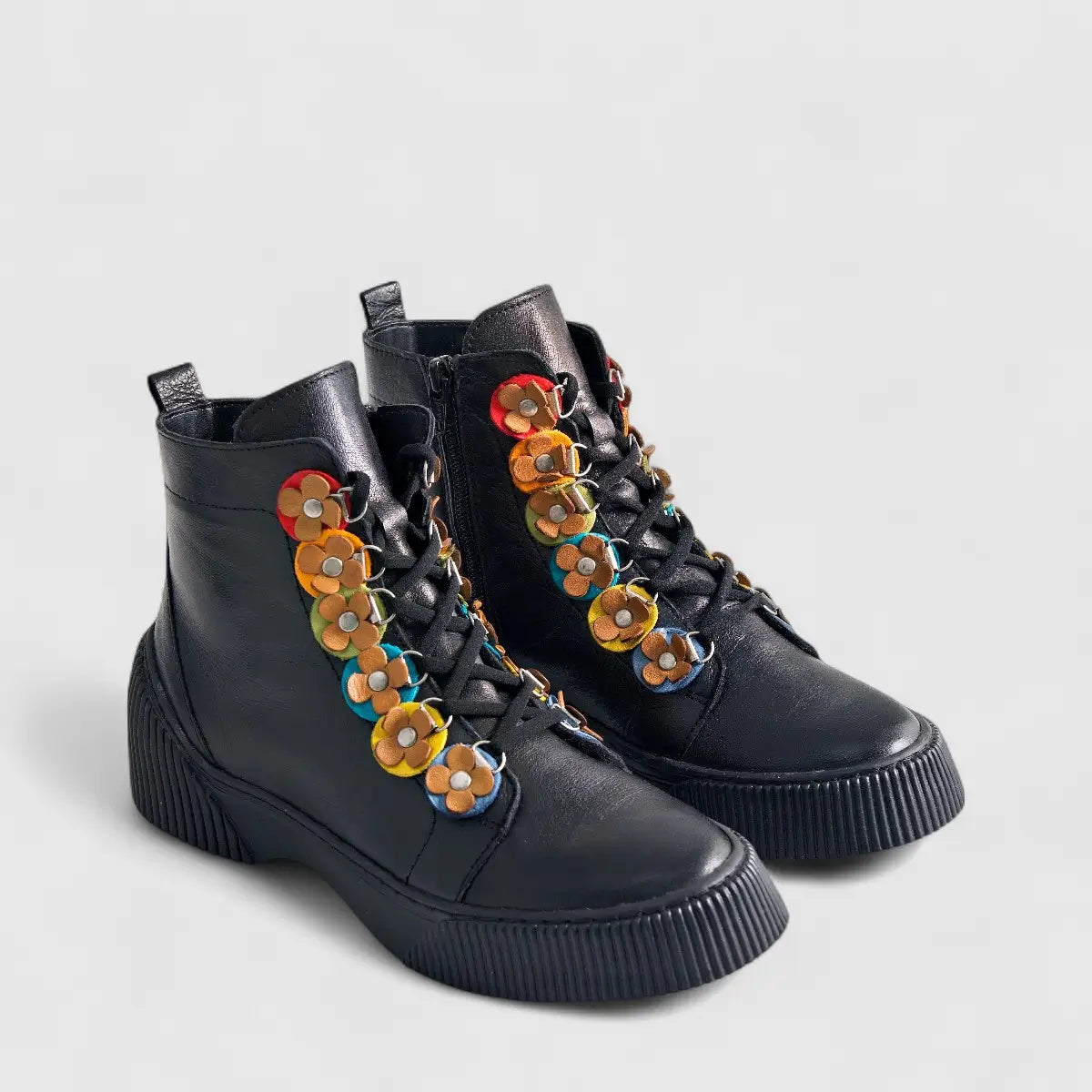 Karyoka Comfort Leather Boots 3120 Black Boots | familyshoecentre