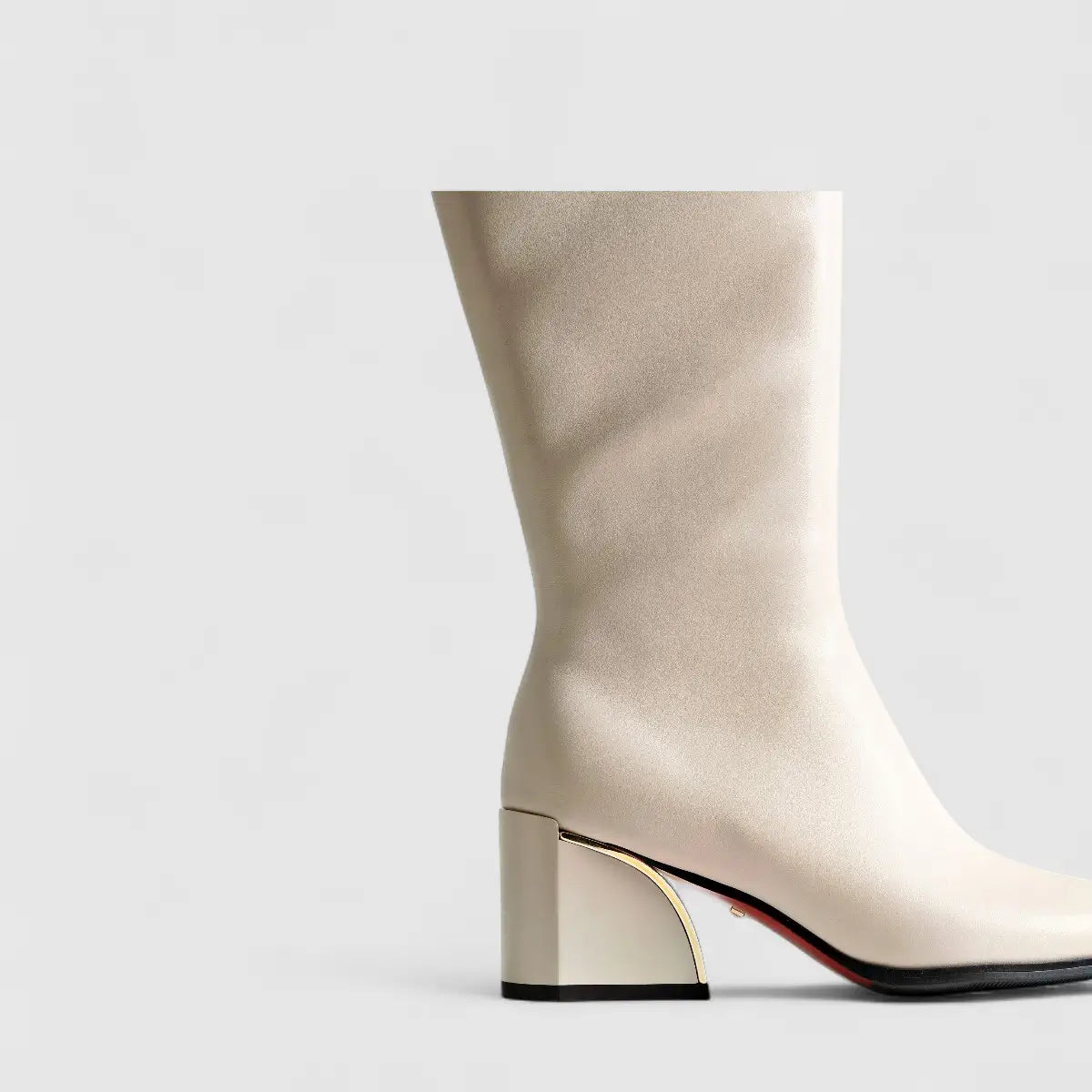 Bulbul Leather Long Boot White LAR6012 Boots | familyshoecentre