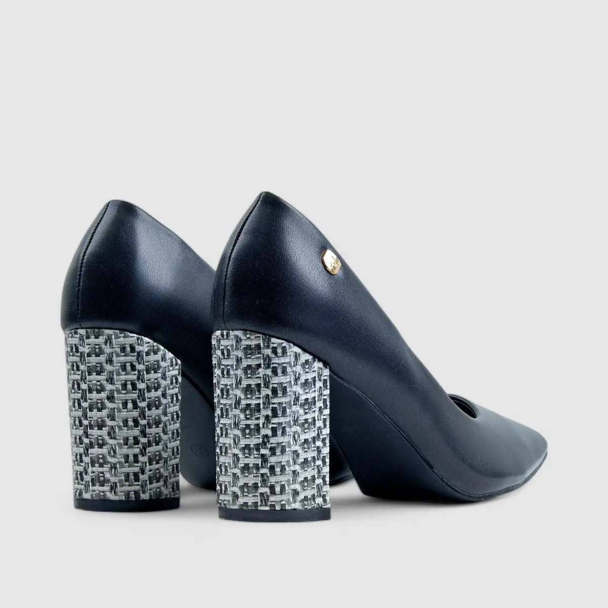 PC Dress Heel Court Shoe Black 10711