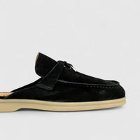 Bulletti Ladies Suede Charm Mule W2406083 Black BL1 LADIES FLATS | familyshoecentre