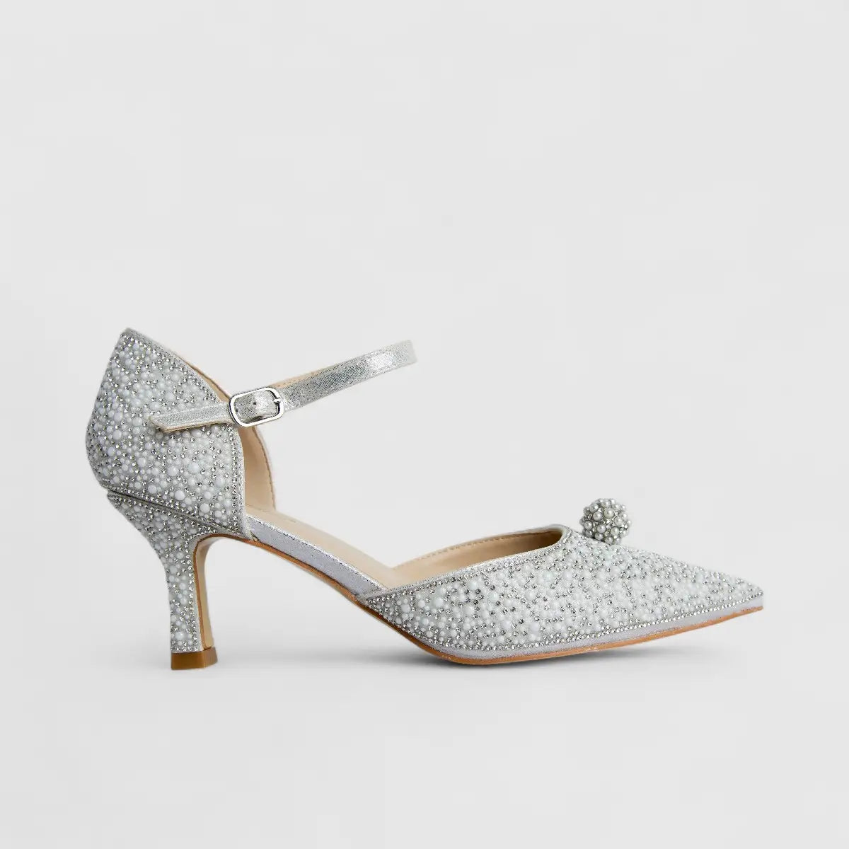 Bulbul Ladies Evening Court Silver HAR062