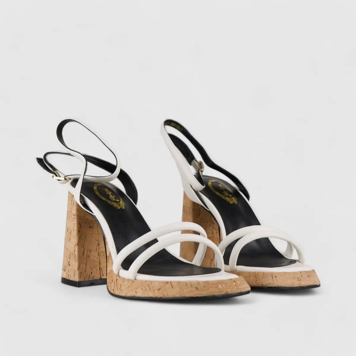Bulbul Block Heel Sandal Black CAR5032 Heels | familyshoecentre