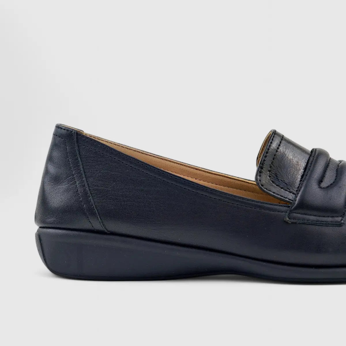 Dimato Leather Comfort Wedge Black 056.2224 Wedges | familyshoecentre