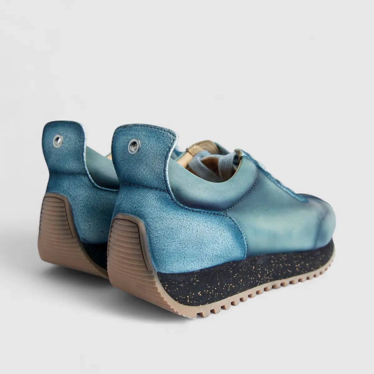 Bulletti Men's Leather Sneaker W2409050  Enzo Blue BK15